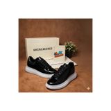 HKSNEAKERSS PREMIUM Kalite Jel Taban Alex Deri Black Sneakers Casual Ayakkabı