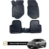HLP Citroen C4 2021+ Stary 3D Havuzlu Tam Uyumlu Oto Paspas - Siyah