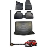HLP Dacia Sandero 2021-2024 3D Havuzlu Paspas + Bagaj Havuzu Zeus Set - Siyah
