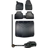 HLP Fiat Egea Cross Uyumlu 3D Havuzlu Paspas + Bagaj Havuzu Zeus Set - Siyah
