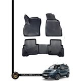 HLP Fiat Fiorino Stary 3D Havuzlu Tam Uyumlu Oto Paspas - Siyah
