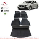 HLP Honda Civic FC5 2016 2021 Arası 3D Wöller Ultraflex Paspas Bagaj Havuzu