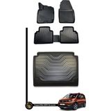 HLP Peugeot Rifter 2019-2024 3D Havuzlu Paspas + Bagaj Havuzu Zeus Set - Siyah