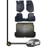 HLP Renault Megane 2 3D Havuzlu Paspas + Bagaj Havuzu Zeus Set - Siyah