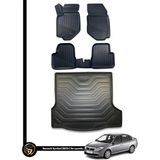 HLP Renault Symbol 3D Havuzlu Paspas 2013 Sonrası + Bagaj Havuzu Zeus Set - Siyah
