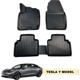 HLP Tesla Y Model 3D Havuzlu Tam Uyumlu Oto Paspas - Siyah