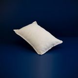 Hälsa Blekinge %100 Pamuk - Keten Yastık (50X70 CM) - 50 x 70 cm - Beyaz