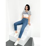 Hlt Jeans Açık Mavi Kadın Likralı Mom Jean Yüksek Bel Esnek Kot Pantolon Anna-Açmavi - 44