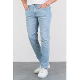 Hlt Jeans Erkek Açık Mavi Taşlamalı Slim Fit Likralı Kot Jean Pantolon HLTHE001956-A - 30