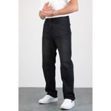 HLT JEANS Erkek Antrasit Straight Baggy Fit Likrasız Rahat Kesim %100 Pamuk Loose Jean Pantolon GEORGE