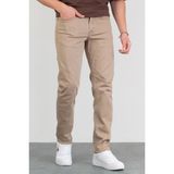 Hlt Jeans Erkek Bej Regular Fit Esnek Likralı Denim Jeans Kot Pantolon Hlthe001933 - Regular Bej - 32 / 32 - Beige