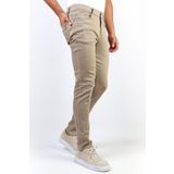 HLT JEANS Erkek Bej Slim Fit Likralı Esnek Jean Denim Dar Paça Kot Pantolon HLTHE001966