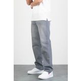 HLT JEANS Erkek Gri Straight Baggy Fit Likrasız Rahat Kesim %100 Pamuk Loose Jean Pantolon HECTOR