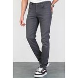 Hlt Jeans Erkek Koyu Gri Slim Fit Dar Kesim Esnek Likralı Denim Jeans Kot Pantolon HLTVALGREY-K - 32 / 32