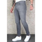 Hlt Jeans Erkek Koyu Gri Slim Fit Dar Kesim Esnek Likralı Denim Jeans Kot Pantolon Hltvalgrey K - 33 / 31