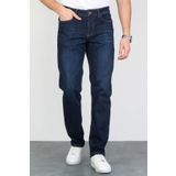 HLT JEANS Erkek Koyu Mavi Regular Fit Boru Paça Esnek Likralı Jeans Kot Pantolon Hlthe001977
