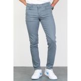 HLT Jeans Erkek Likralı Esnek Mavi Slim Fit Taşlamalı Kot Pantolon -