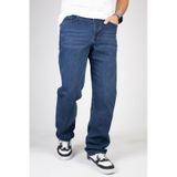 HLT Jeans Erkek Mavi Baggy Fit Bol Kesim %100 Pamuk Denim Loose Jeans Kot Pantolon Leo 001 mavi