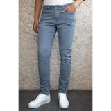 Hlt Jeans Erkek Mavi Slim Fit Likralı Esnek Taşlamalı Kot Pantolon HLTHE001941 - 33 / 31