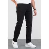 HLT JEANS Erkek Siyah Regular Boru Paça Esnek Likralı Denim Jeans Kot Pantolon HLTHE001973 - SİYAH