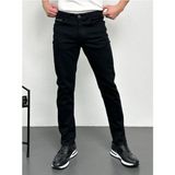 Hlt Jeans Erkek Siyah Şeritli Model Regular Fit Rahat Kesim Esnek Likralı Denim Jeans Kot Pantolon HLTHE001914 - 34 / 32 - Mat Siyah