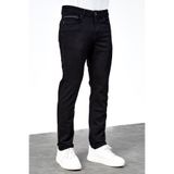 HLT JEANS Erkek Siyah Şeritli Model Regular Fit Rahat Kesim Esnek Likralı Denim Jeans Kot Pantolon Hlthe001914