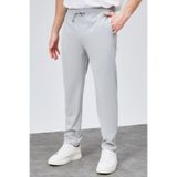 HLT JEANS Erkek Yazlık Gri Relaxed Fit Bel Lastikli Bağcıklı Duble Paça Jogger Pantolon BOLT-1998