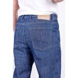 Hlt Jeans Erkek Yazlık Koyu Mavi Ince Kumaş Regular Fit Boru Paça Esnek Likralı Jeans HLTHE001968 - 32 - 32