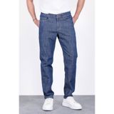 HLT JEANS Erkek Yazlık Koyu Mavi İnce Kumaş Regular Fit Boru Paça Esnek Likralı Jeans HLTHE001968