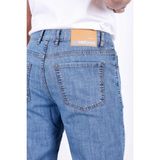 Hlt Jeans Erkek Yazlık Mavi Kar Ince Kumaş Regular Fit Boru Paça Esnek Likralı Jeans HLTHE001969 - Kar Mavisi - 32 - 32