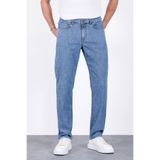 HLT JEANS Erkek Yazlık Mavi Kar İnce Kumaş Regular Fit Boru Paça Esnek Likralı Jeans HLTHE001969