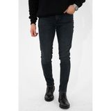 HLT Jeans HLTHE001935 Taşlamalı Antrasit Slim Fit Likralı Esnek Erkek Kot Pantolon