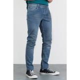 HLT Jeans HLTHE001943A Açık Mavi Taşlamalı Slim Fit Denim Erkek Pantolon