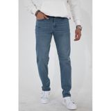 Hlt Jeans Hlthe003001 Taşlamalı Regular Fit Likralı Erkek Denim Kot Pantolon mavi