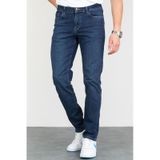 HLT Jeans Keven Taşlamalı Slim Fit Likralı Esnek Erkek Kot Pantolon Koyu Mavi 492014020