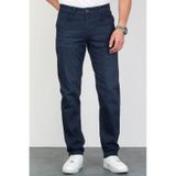 HLT Jeans Koyu Mavi Erkek Regular Fit Rahat Kesim Esnek Likralı Denim Jeans Kot Pantolon 001 lacivert