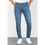 Hlt Jeans Steve Taşlamalı Likralı Denim Slim Fit Mavi Kot Pantolon Erkek Rahat Kesim - 33 / 32