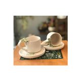 Hly Ceramics Yeşil Ekoseli Fiyonk Kahve Fincanı