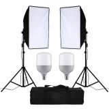 HLYPRO 50X70cm Softbox Çiftli LED Işıklı