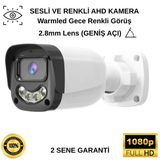 HM-464 RENKLİ VE SESLİ AHD FULL HD 2.8MM LENS 2MP KAMERA