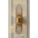 HM AYDINLATMA Modern Merdiven Tasarım Aplik Duvar Lambası - Hem Pilli (Kablosuz) Hem Elektrikli Kullanım, Pil Hediyeli (50 cm)