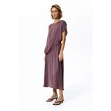 H&M Drapeli Saten Elbise