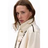 H&M İşlemeli Gabardin Ceket