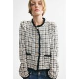 H&M Püsküllü Bukle Triko Ceket
