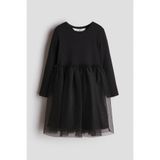 H&M Uzun Kollu ve Tül Etekli Elbise