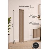 HMC DECOR Çizgili Lambiri Görünümlü Boyanabilir Duvar Paneli 6mm Ham MDF (18x102 cm)