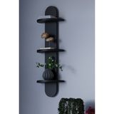 HMC Decor Çok Amaçlı Duvar Rafı Oval - Antrasit