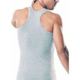Hmd 3 Lü Paket Erkek Lcyralı Sporcu Gri Melanj Atlet T-Shirt (700-701)