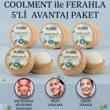 Hmd Bitkisel Coolment Doğal Kristal Mentol Taşı 5 Ad.- Baş, Şakak, Boyun ve Ense Için Ferahlatıcı ve Rahatlatıcı Bakım Taşı (Nane Yağı Özlü)