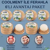 Hmd Bitkisel Coolment Doğal Kristal Mentol Taşı 6 Ad.- Baş, Şakak, Boyun ve Ense Için Ferahlatıcı ve Rahatlatıcı Bakım Taşı (Nane Yağı Özlü)